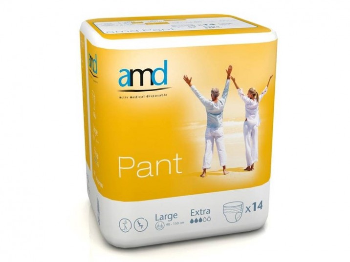 Elastyczne majtki chłonne AMD Pants Large Extra 14 szt.